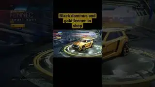 Black Dominus and Gold Fennec in Rocket League shop #gaming #season10 #league #rocketleague