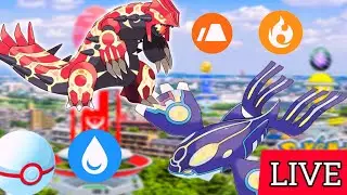 POK&Eacute;MON GO LIVE 🔴| Shiny ✨ PRIMAL Groudon & Kyogre ✨ Raids Invite