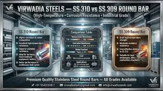 Difference Between Stainless Steel 310 Round Bar and Stainless Steel 309 Round Bar &ndash; Virwadia Steels