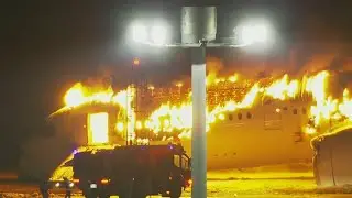 Planes collide and catch fire at Japan's busy Haneda airport, killing 5