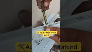 Ac ka outdoor stand kaise lagta h#ac#fridge #washingmachine #geyser #appliances #repair #electronic