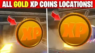 All gold xp coin locations - Fortnite