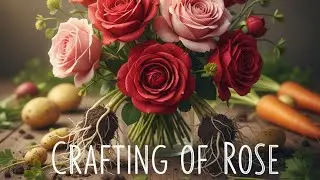 CRAFTING OF ROSE PLANT|FULL METHOD|