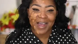Trying New Foundation | Kat Von D Lock-It Tattoo | Dark Skin