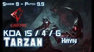 GRF Tarzan KAYN vs AATROX Jungle - Patch 9.9 KR Ranked