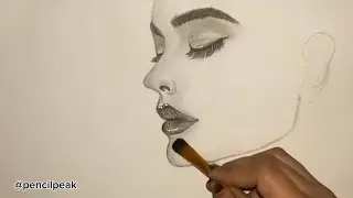 how to draw girl nose and lips | Pencil Sketch | Realistic Drawing Tutorial