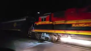 243 Car 14,000 foot CPKC Manifest Train Chugged Through Annandale, MN