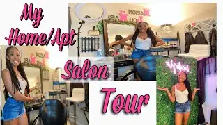 My In Home/Apt Salon Tour DIY + Budget Friendly | Inspiration