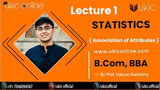 #1 Stats - Association of Attributes Lec 1 B.Com/BBA/MBA
