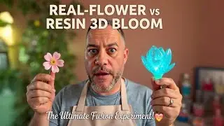 Real Flower vs Resin 3D Bloom &ndash; Stunning Fusion Resin Art Experiment🌸