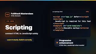 HTML Elements: Scripting - script, noscript and template