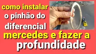como instalar  o pinhão do diferencial dos caminhões mercedes