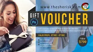 Gift Vouchers Templates Download For Photoshop |English| |Photoshop Tutorial|