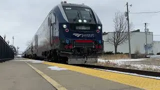 Amtrak&rsquo;s Missouri River Runner going through fields, stations, and crossings in Missouri.