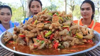 Yummy cooking chicken feet salad with fish sauce recipe - Chicken feet salad recipe