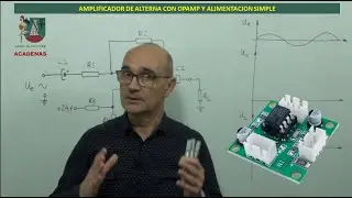 Preamplificador de alterna alimentado con tension simple y con OPAMP (CLASE 85.1)