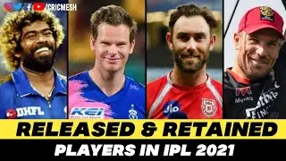 Retained & Released Players list of Each IPL Team of 2021 IPL Season | Cricmesh