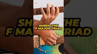 F MAJOR TRIAD MAPPING (First Position) for C Major Arpeggio Speed 🚀 (Shorts)