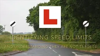 Identifying Speed limits and understanding they are not a target speed if in a red ring