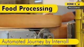 Food Processing Journey automated by Interroll