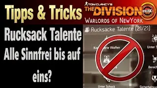 The Division 2 | Rucksack Schaden Talente im Vergleich. Welches Talent macht Sinn? Tipps & Tricks