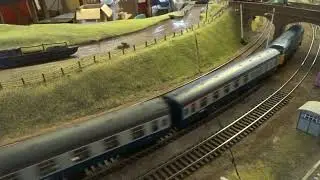 B.M.Rly.S: ACCURASCALE/LOCOMOTIONMODELS, Class 31 BR Blue No.31018, was running on OO Gauge Layout.