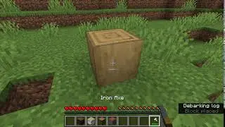 How to craft stripped oak logs | Minecraft