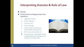 Interpreting Ambiguous Statutes: Legislative Intent, Mens Rea, and the Rule of Lenity