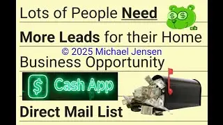 (Simple) Get Paid Daily Cash Direct Mail Business Opportunity Mailing Postcards and Flyers from Home