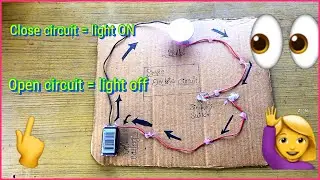 Simple electric project for school 🏫 Students/ Simple Electric circuit