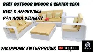 Affordable Best Outdoor Indoor Patio Furniture Sofa set wicker Powder coated #affordableprice