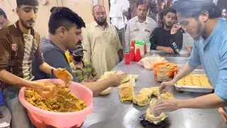 Pakistani Street Food | Famous Egg Burgers Of PIB Colony Karachi | Karachi Street Bun Kabab