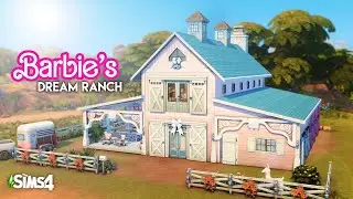 Barbie's Dream Ranch 🐴🎀 | The Sims 4 Horse Ranch Speed Build | No CC