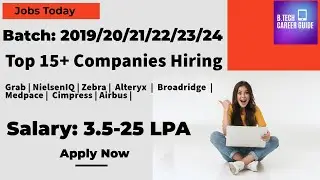 Top 10+ Companies Hiring Today | @Grab | @NielsenIQ | @Zebra | @alteryx | @broadridge | @Medpace |