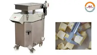 Automatic Fruit And Vegetable Dicing Cubing Machine Pineapple 30mm Cubes Cutter Cutting Equipment