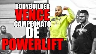 BODYBUILDER VENCE CAMPEONATO DE POWERLIFT ESTREANTES E FICA EM 3&ordm; DOS PROFISSIONAIS