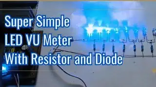 How to make LED Vu meter using resistor and diode. (passive)
