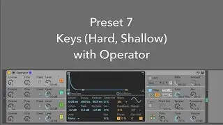 Preset 07:  Keys (Hard, Shallow) with Operator