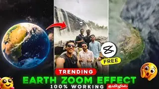 Trending instagram earth zoom out edit tutorial in tamil | capcut editing | #capcut #trending #editz
