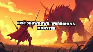 Epic Showdown: Warrior vs. Monster