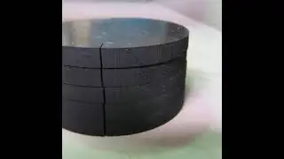 Five Layers of #Rubber Cut with Pure Water (Waterjet)