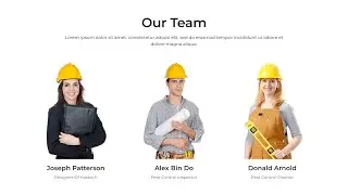 Worker Team with HTML CSS | HTML CSS Worker Team @raselcoder