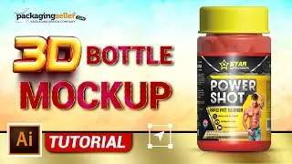 Create a 3D Bottle Mockup in Adobe Illustrator!