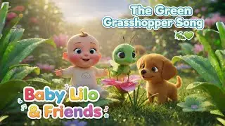 The Green Grasshopper Song 🌱 | Learn & Sing with Baby Lilo & Friends