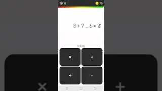 Tricky Maths - missing signs game
