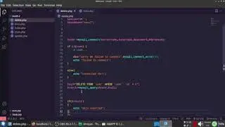 delete recorde in db in php