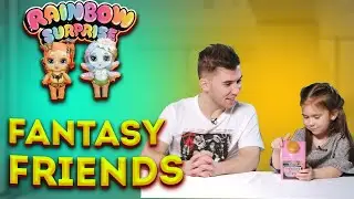 Саша и Веся распаковка fantasy friends rainbow surprise! ПУПСИ СЛАЙМ фантастические друзья!