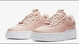 Unboxing Nike Air Force 1 Pixel - pink/beige | on foot