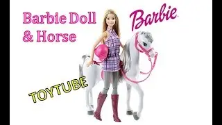 Classic Set BARBIE DOLL & HORSE (Mattel)