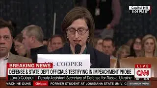 State Department official offers new information in the Trump-Ukraine scandal